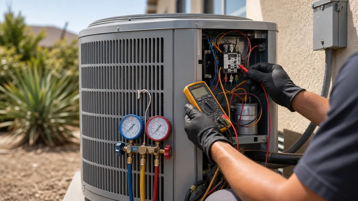 Illustration: Mitsubishi AC not cooling diagnostics in Encino, CA